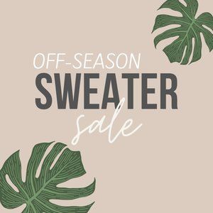 🛍 2 for $15 / 3 for $20 off-season sweater sale!